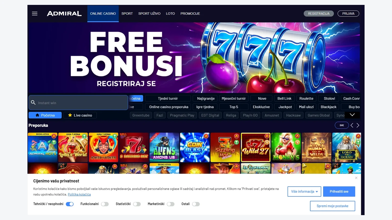 Admiral — I migliori casinò online stranieri per gli italiani