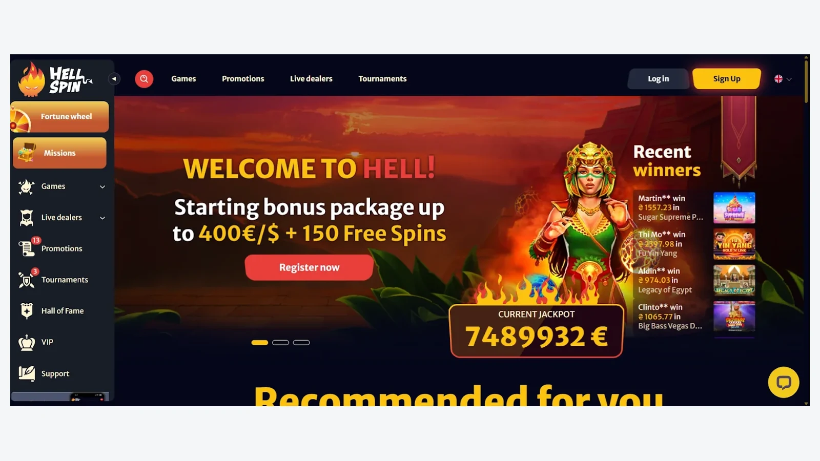 Hellspin — I migliori casinò online stranieri per gli italiani